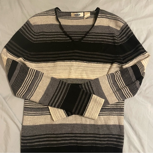 OKD NAVY STRIPED SWEATER - Picture 2 of 3